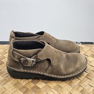 Naot Malta Brown Buckle Leather Slip-On Boot Size 37